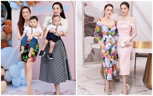 Style đối lập của cặp 'mẹ bỉm' Bảo Thy - Lý Thùy Chang